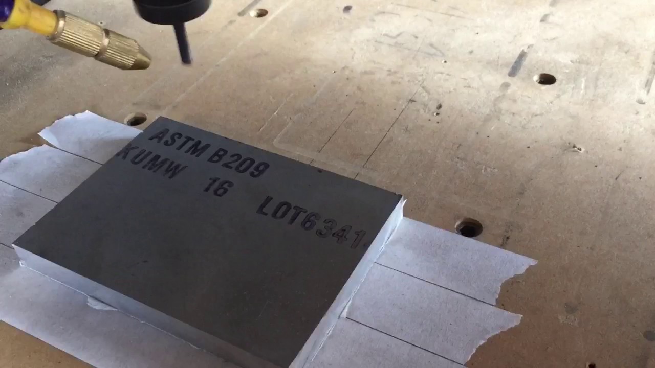 DIY CNC Router milling 6061 aluminium ( aluminum ) UCCNC