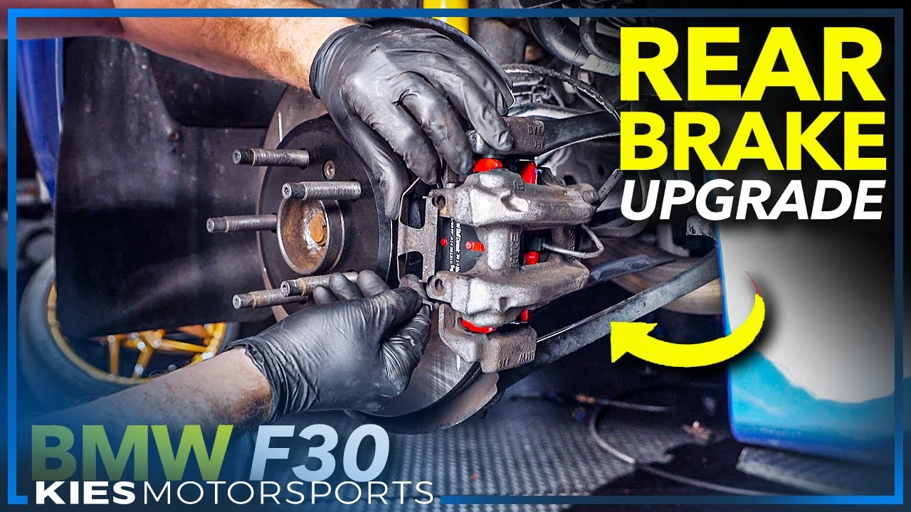 How to UPGRADE your REAR F30 BMW Brakes! Slotted Rotors and Ceramic Brake Pads! Stoptech and EBC