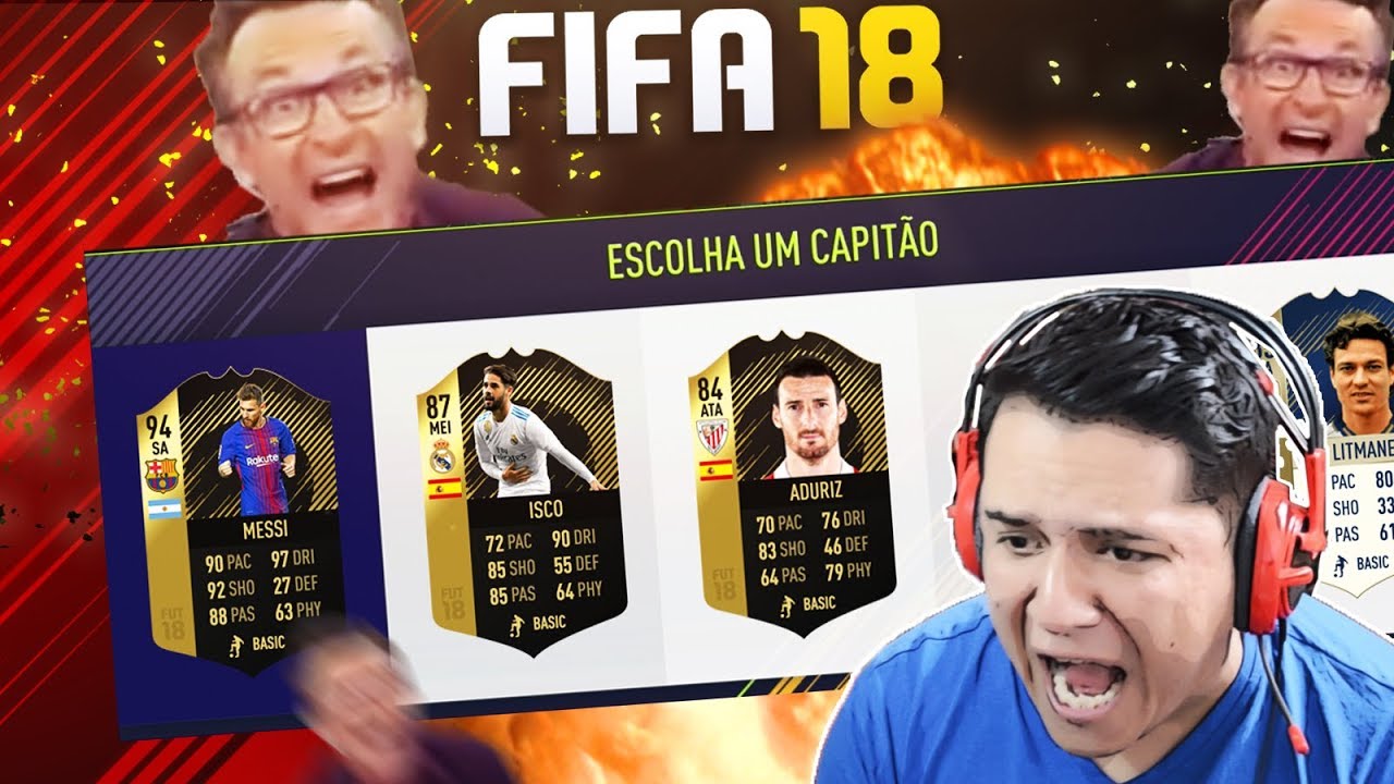 NÃO VAI DAR!!! MAIOR RAGE!! FIFA 18 FUT DRAFT 😂😡