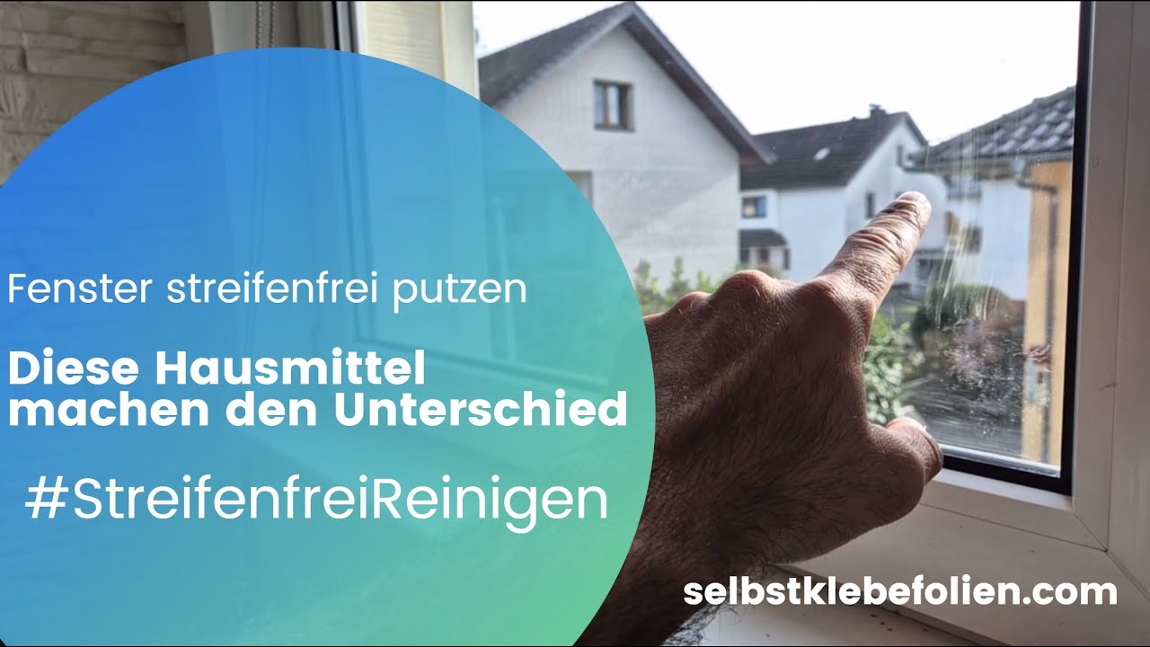 Fenster streifenfrei putzen  - Diese Hausmittel machen den Unterschied