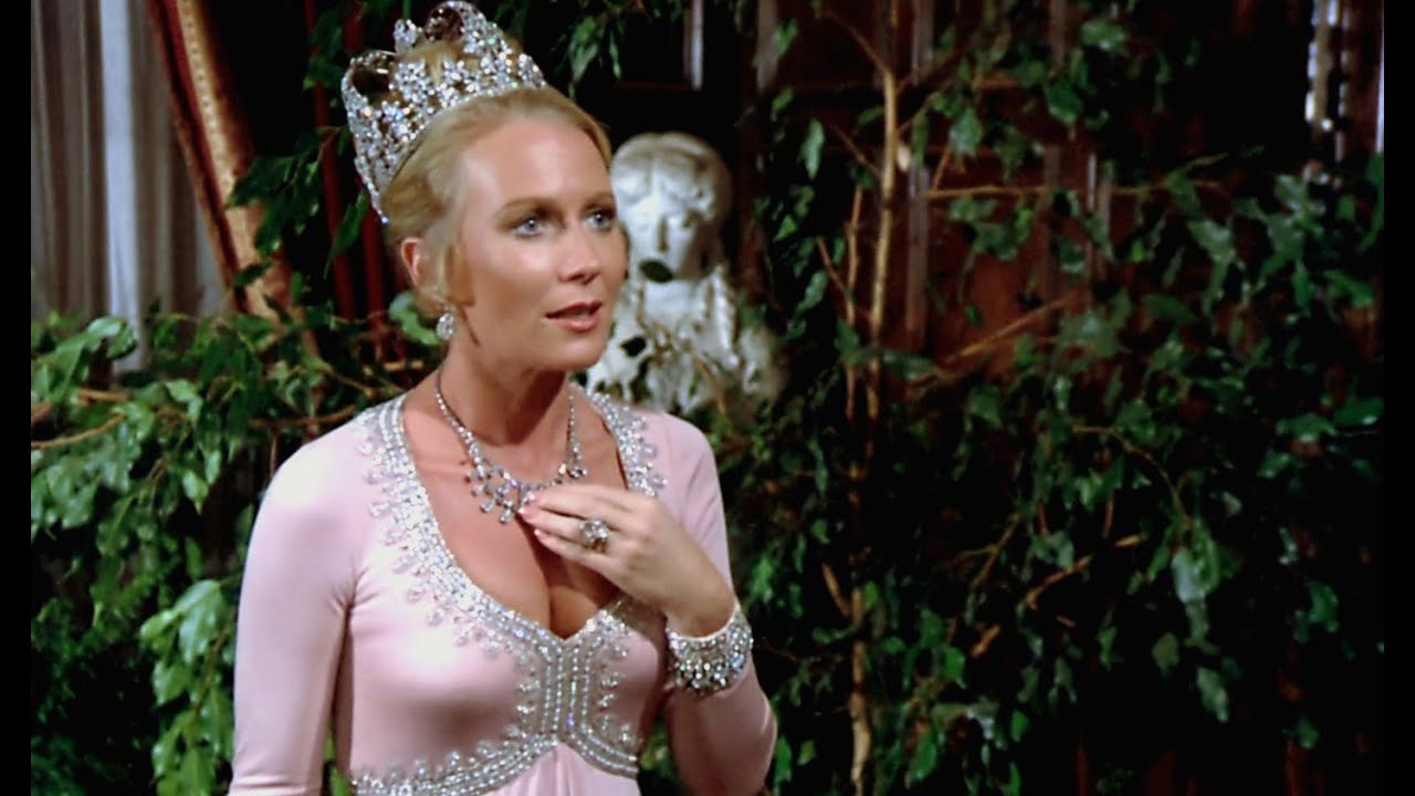 Young Juliet Mills Beautiful in a Busty Sheer Pink Gown & Jewels 1080P BD