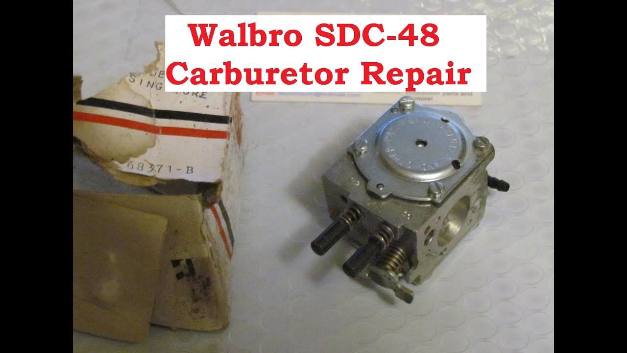 Walbro SDC-48 Carburetor Full Disassembly, Discussion & Repair Kit Installed!