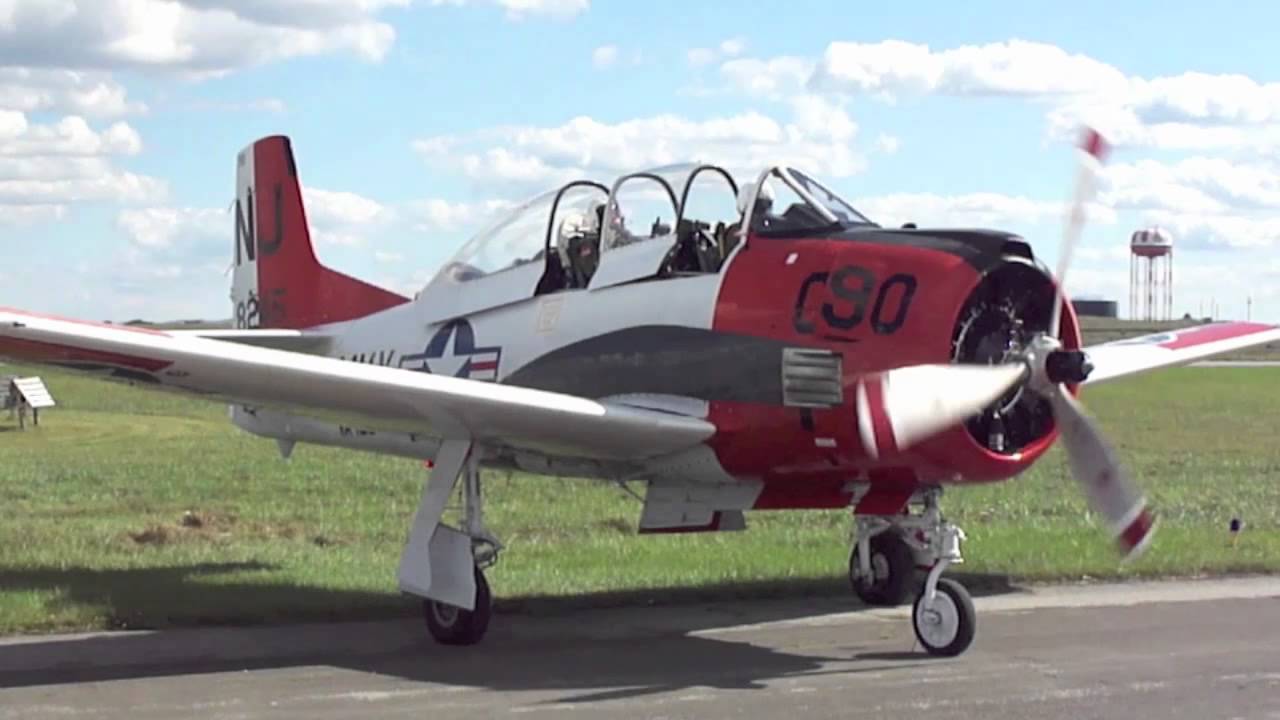 T-28 Trojan Start & Take-off