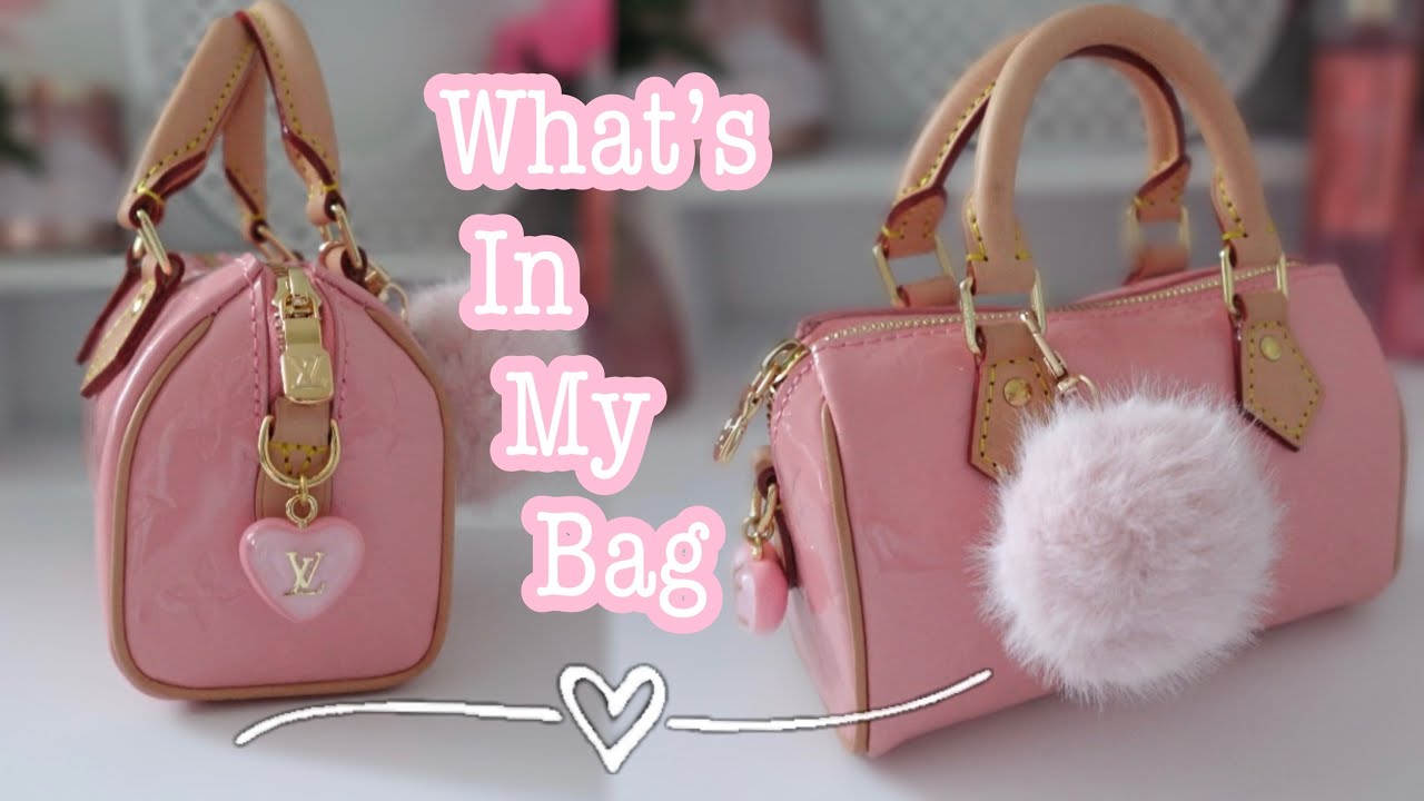 What Fits Inside My Mini Bag | 🎀 | Pink Nano Speedy