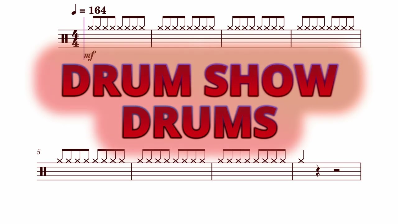 Drum Show - Twenty One Pilots - Drums Sheet Music