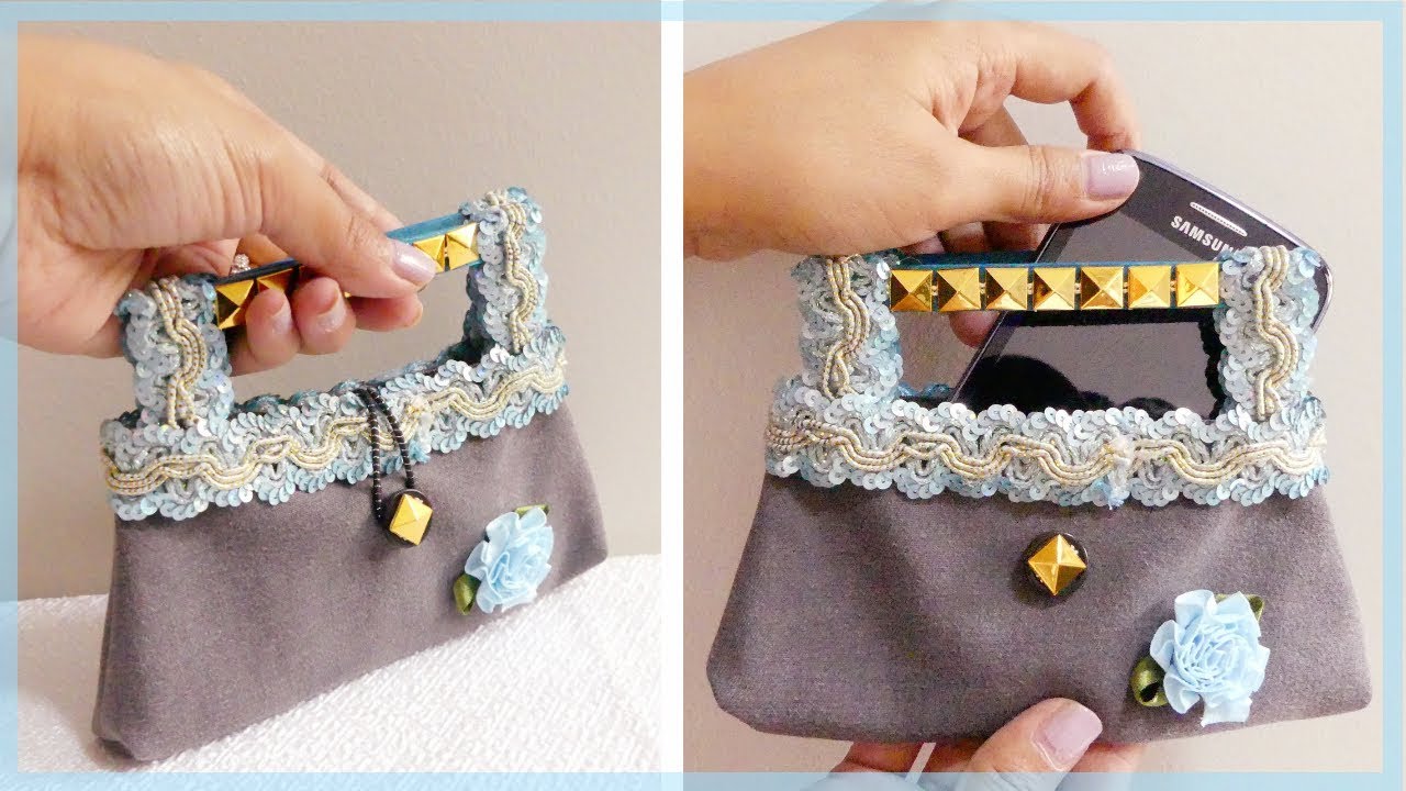 DIY Mini Handbag Phone Pouch (Recycling Old Jeans)