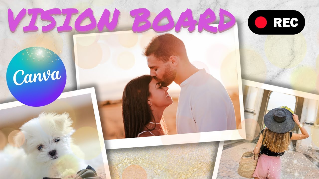 How to Make a Slideshow Animated Vision Board Slideshow with Canva? ✨ Video Vision Board Tutorial