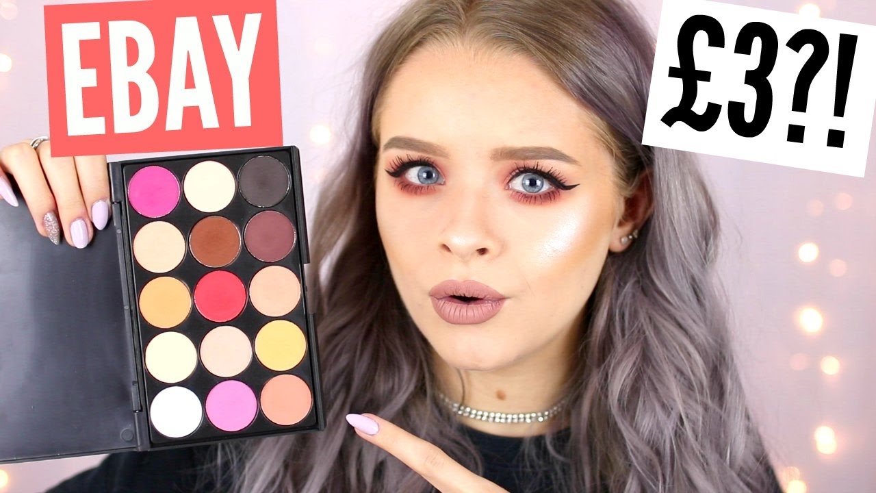 EBAY WEEK- TESTING £3 EYESHADOW PALETTE!! | sophdoesnails