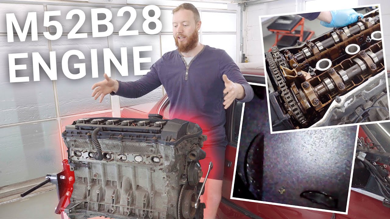Проверка двигателя BMW M52B28 [двигатель E36 328i] Подготовка к замене двигателя M52 24 В для сбо...