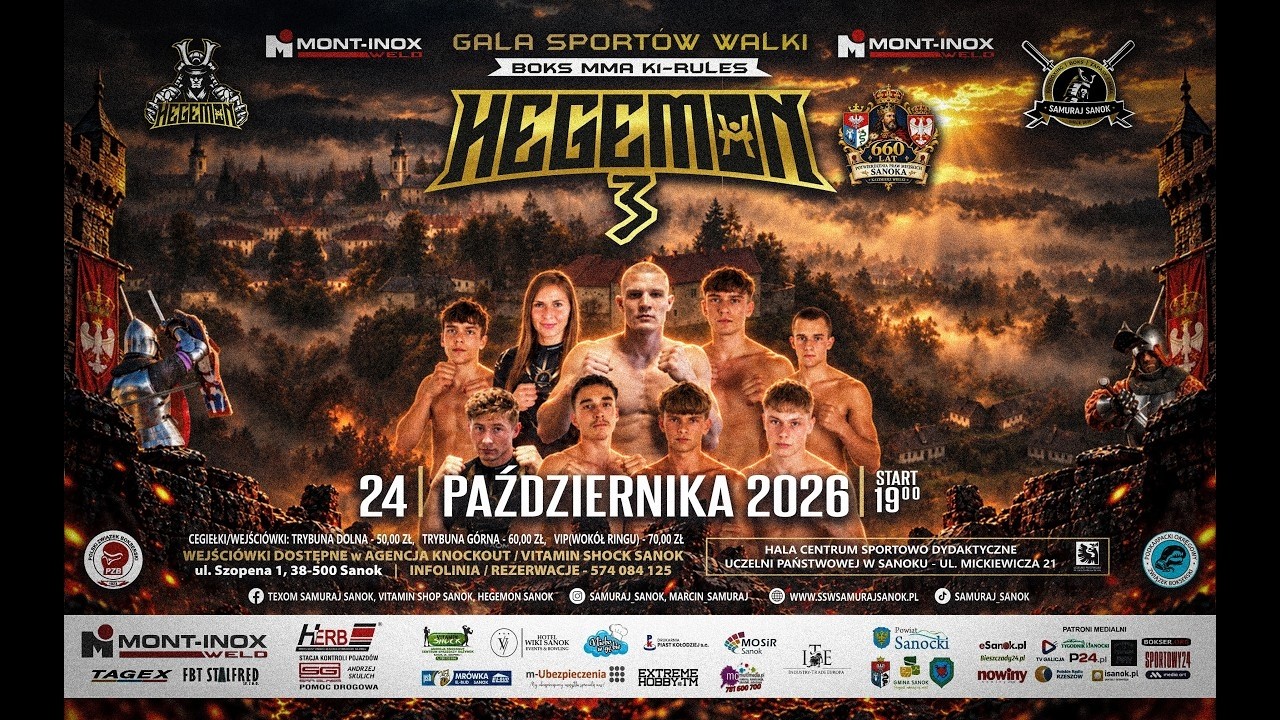 Wielkie emocje w Sanoku! Gala Sport&oacute;w Walki &bdquo;Hegemon 3&rdquo;
