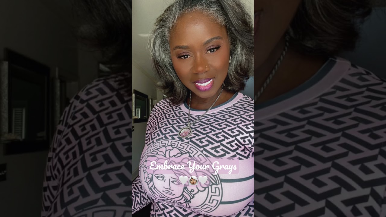 Embrace your gray hair&hellip; #grayhair #shorts #trending