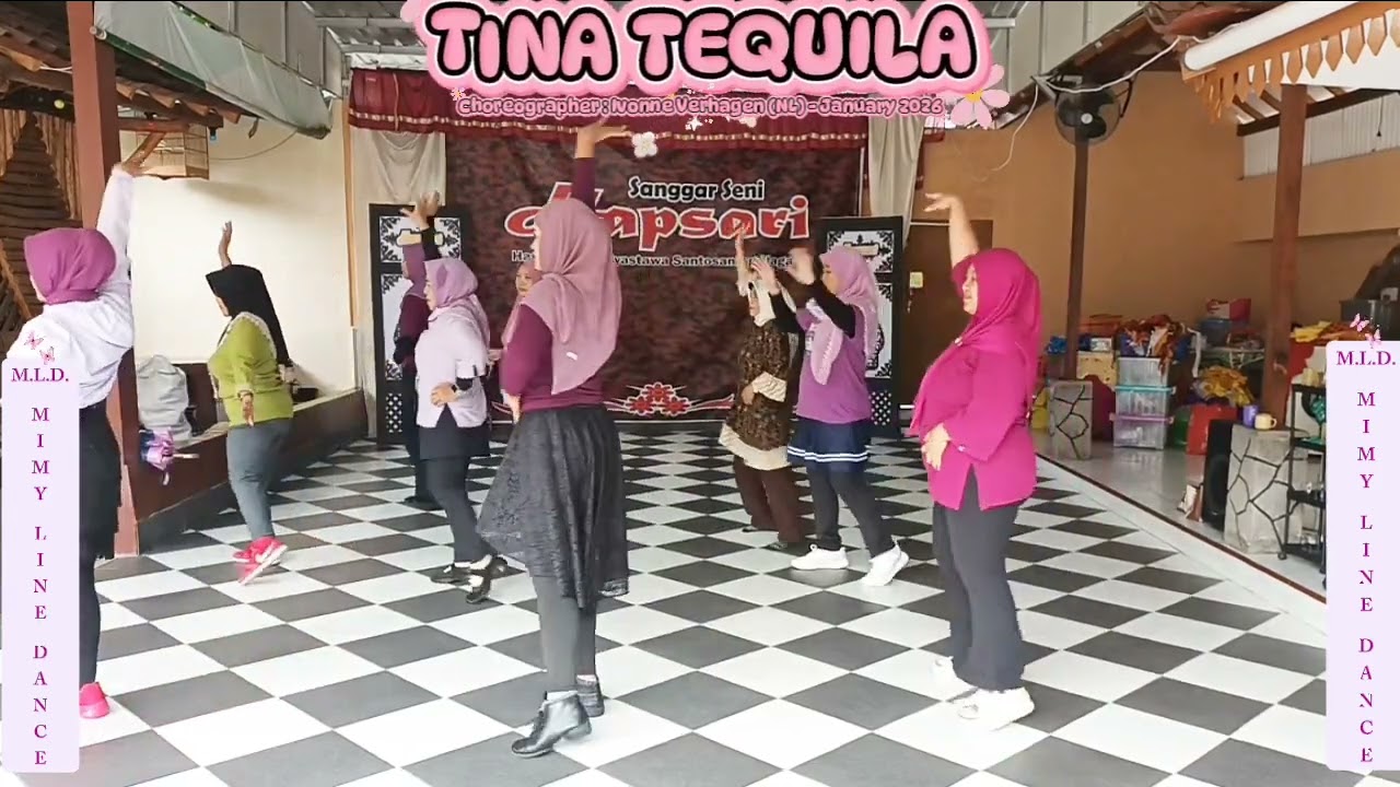 TINA TEQUILA || LINE DANCE || Choreographer : Ivonne Verhagen (NL) - January 2026