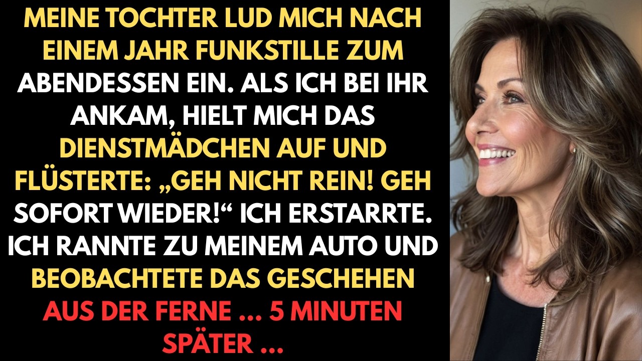„Komm nicht herein, raus jetzt!“, schrie das Dienstmädchen. Ich rannte los – und fünf Minuten später