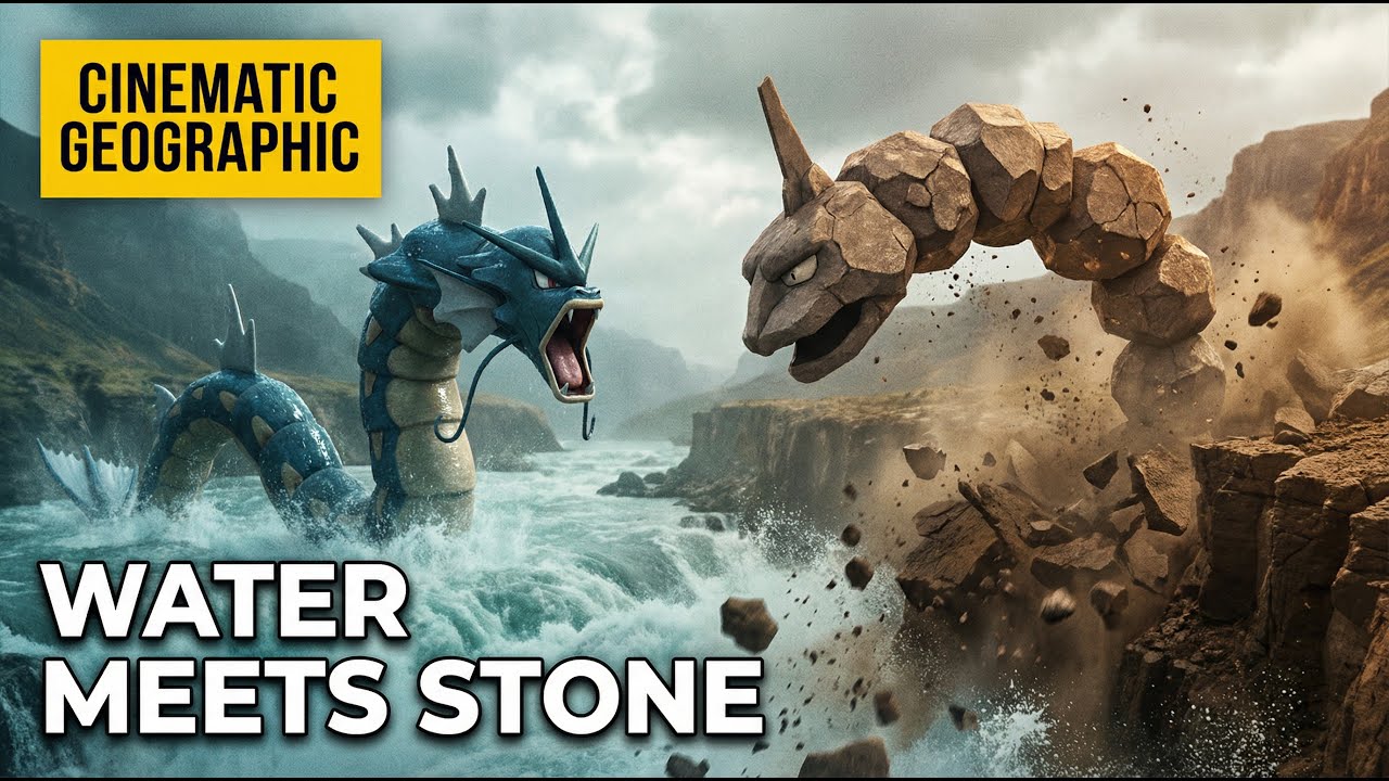 Real Life Pokémon | NatGeo: Gyarados vs Onix — When Water Meets Stone