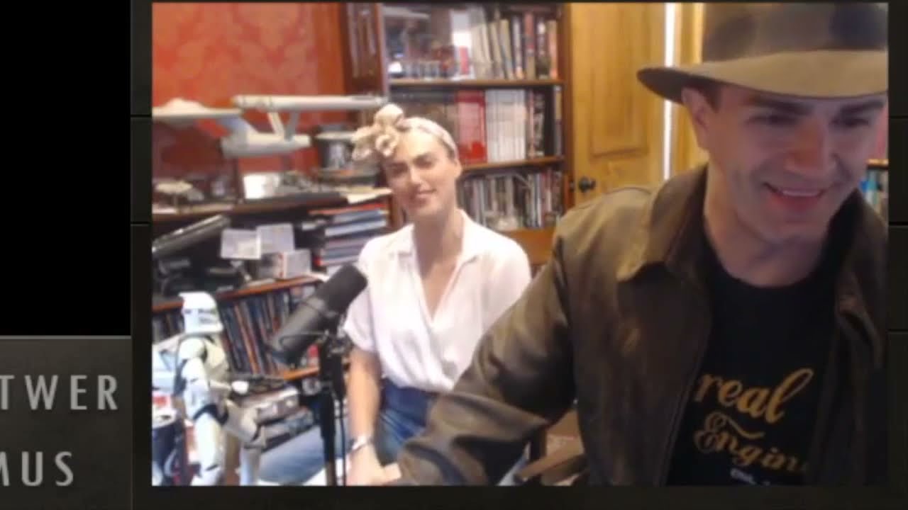 Katie McGrath & Sam Witwer play Indiana Jones and the Fate of Atlantis (cam only)