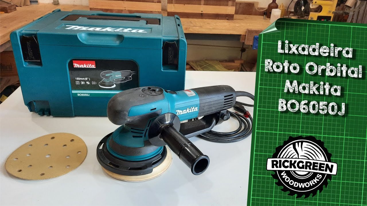Lixadeira Orbital e Roto Orbital Makita BO6050J 750W com Função de Velocidade Constante
