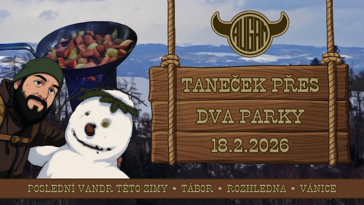 TANEČEK PŘES DVA PARKY (18.2.2026) • tábor Stříbrný díl • rozhledna Babylon • poslední zimní vandr •