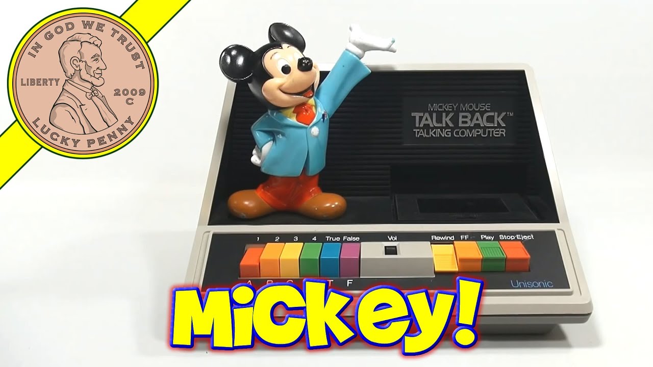 Mickey Mouse Talk Back Talking Computer, 1981 Walt Disney - Part 1