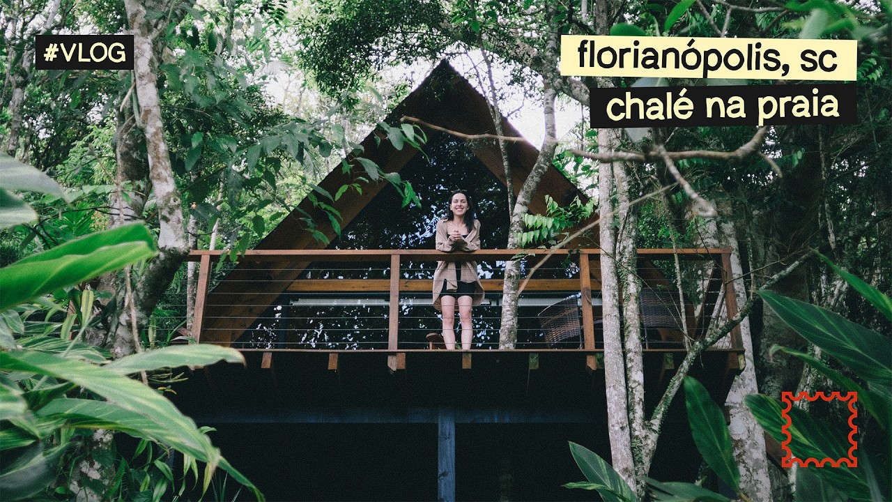 chalé a-frame na praia | airbnb green house experience | florianópolis/sc