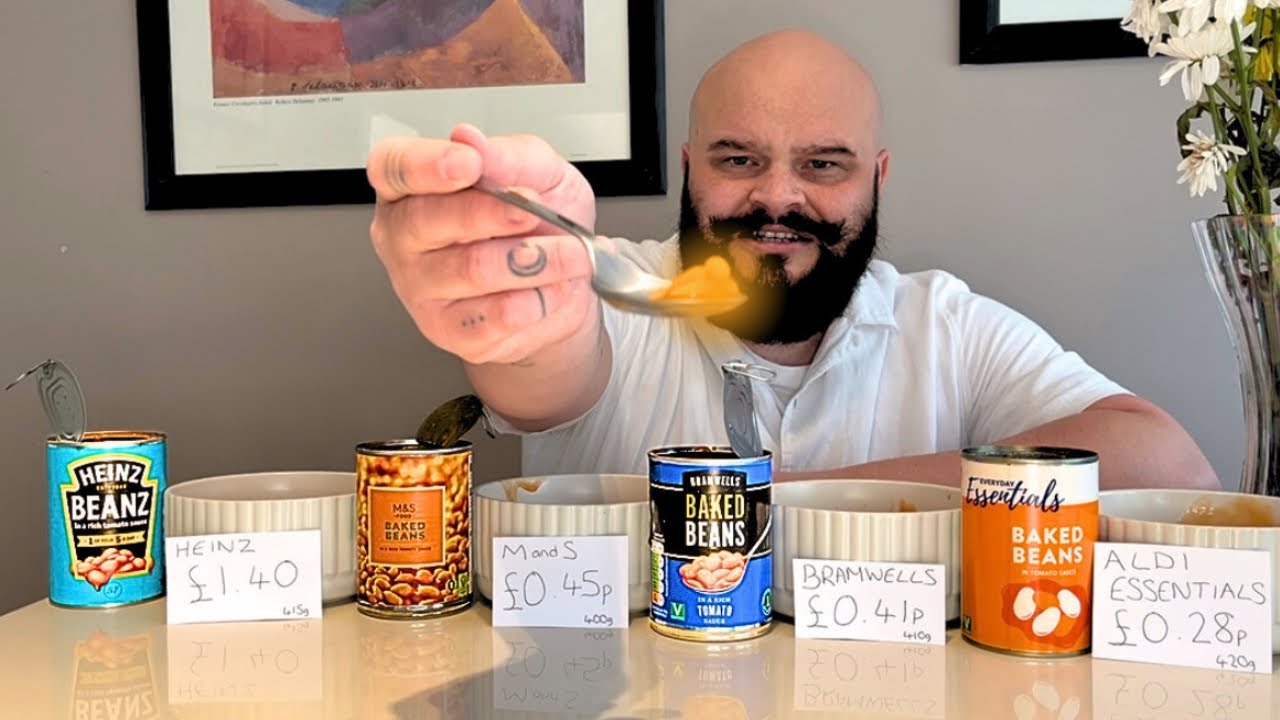 SHOCKING | Aldi Essentials Beans v Heinz Beans v Bramwells Beans v M&S Beans | Review | Comparison