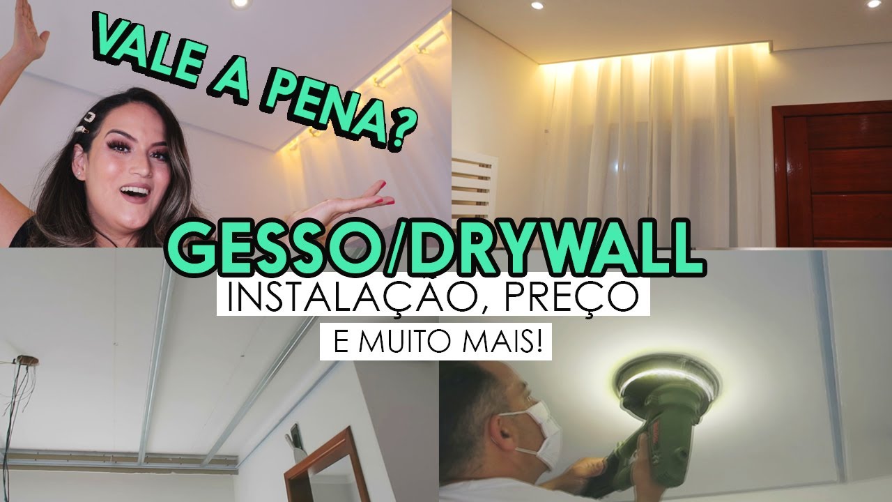 TUDO sobre o meu TETO REBAIXADO DE GESSO/DRYWALL #EP1