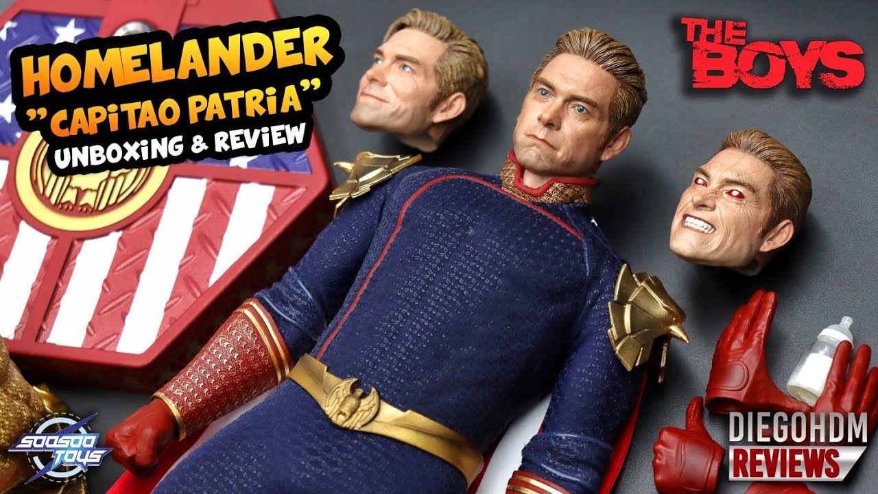 HOMELANDER The Boys 1/6 SoosooToys Capitão Pátria Unboxing e Review BR
