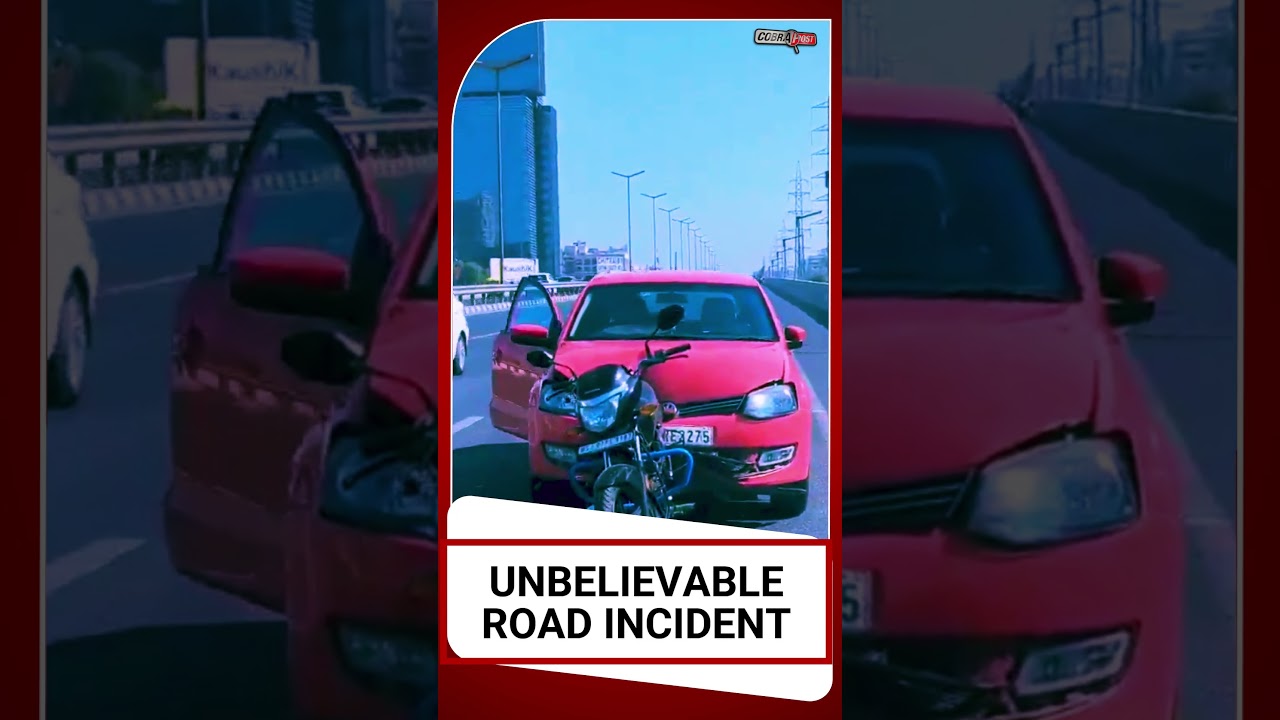 Ahmedabad Hit & Run Accident | Car Drags Bike on SG Highway | Viral Video