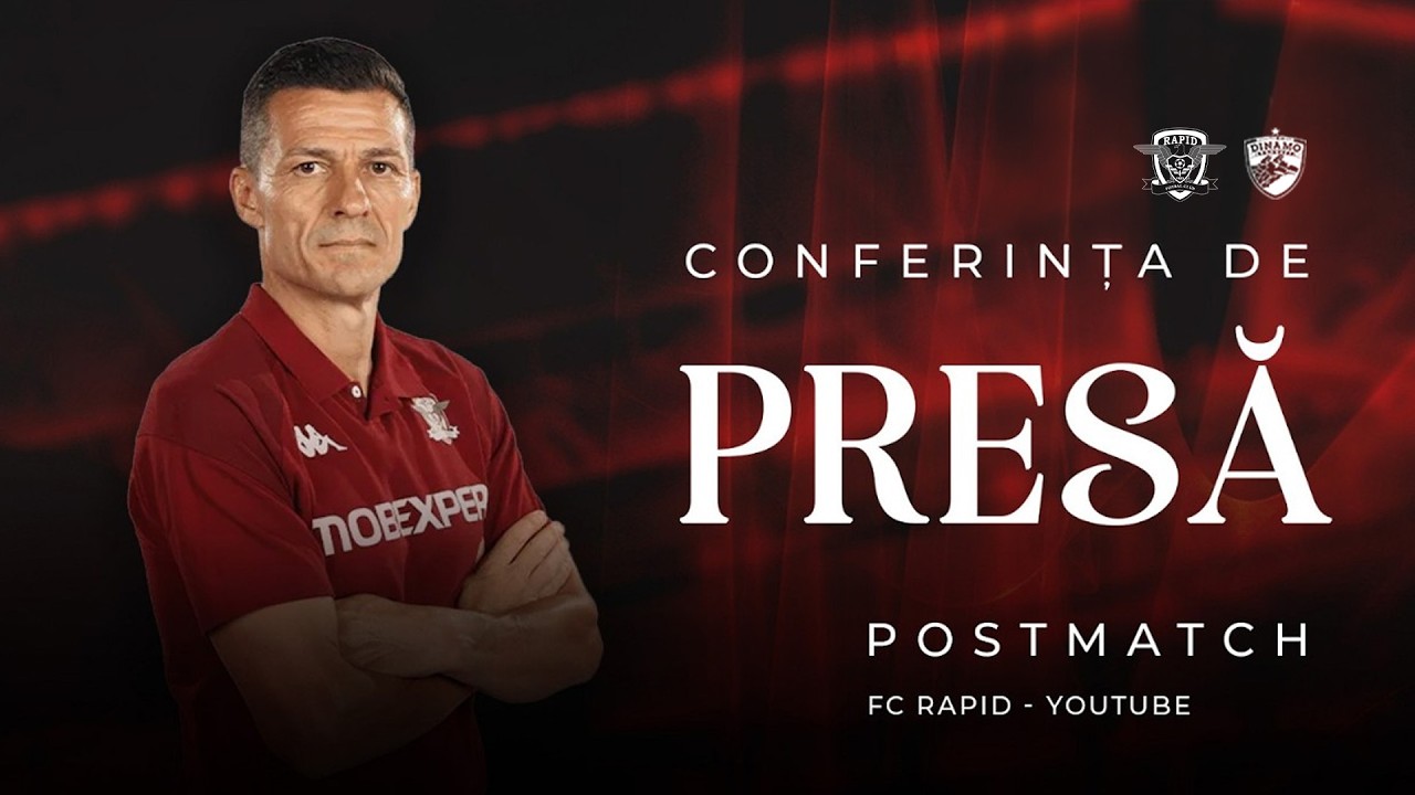 🎥 Constantin Gâlcă, după Rapid - Dinamo 2-1  🎙️ #CONFERINȚĂDEPRESĂ