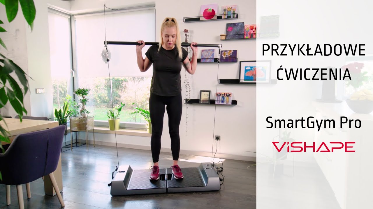 SmartGym Pro – innowacyjna domowa siłownia - trening w domu | Hip trust ze sztangą, przysiady