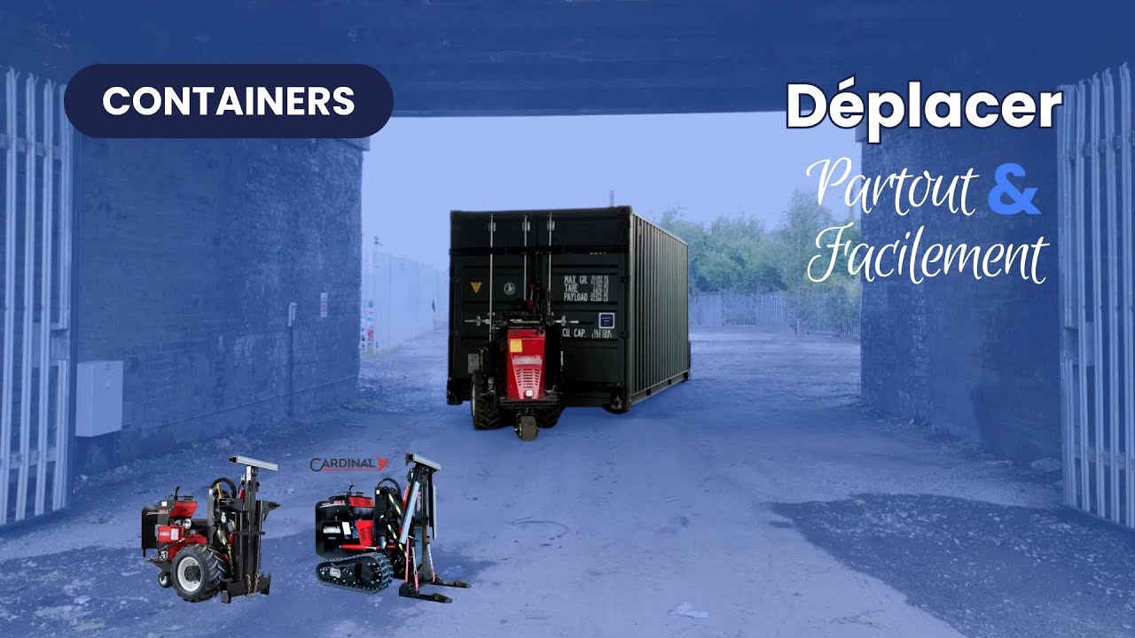 Machine de manutention pour déplacer facilement des containers maritimes