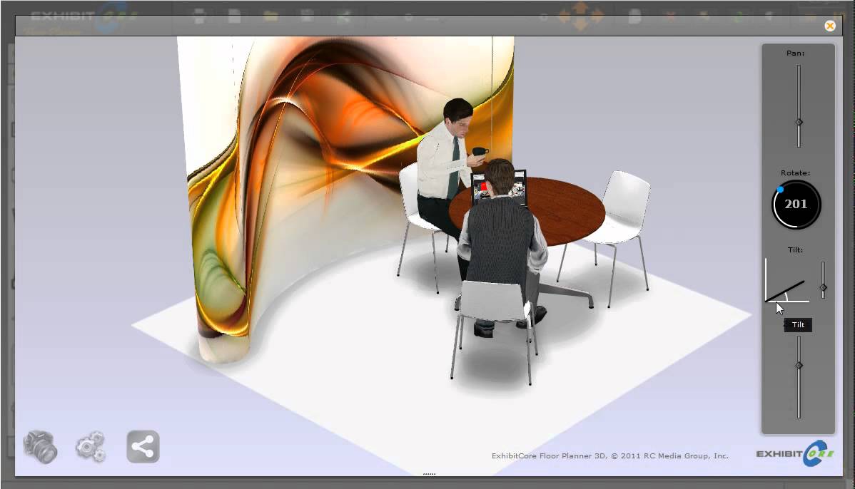 How to create a 3D trade show exhibit floor plan