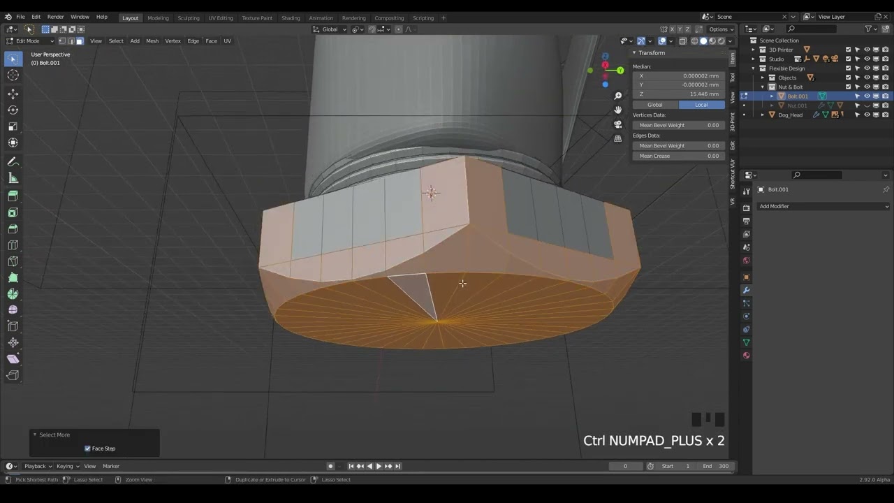 Fix Collar with 3D Print Toolbox & Booleans | FREE Blender for 3D Printing Course