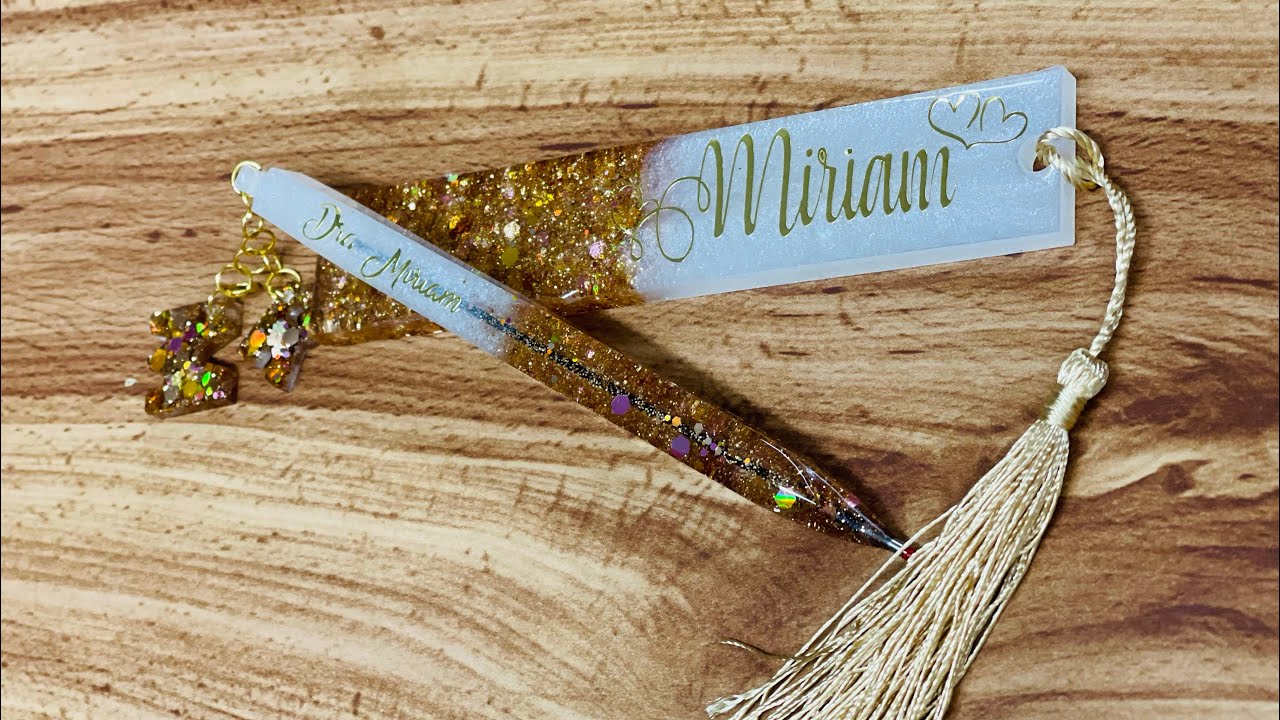 Como hacer plumas de resina y separador / canaleta de resina / resin pen