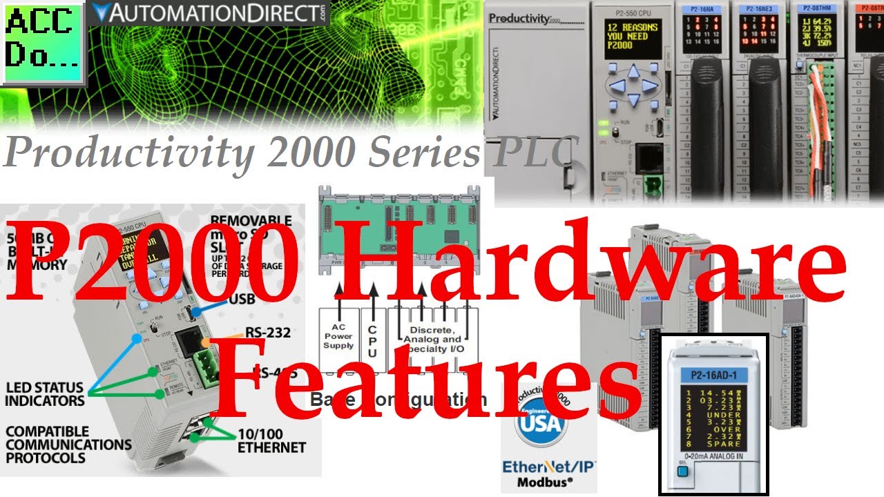 Productivity 2000 Series PLC - P2000 Hardware Features