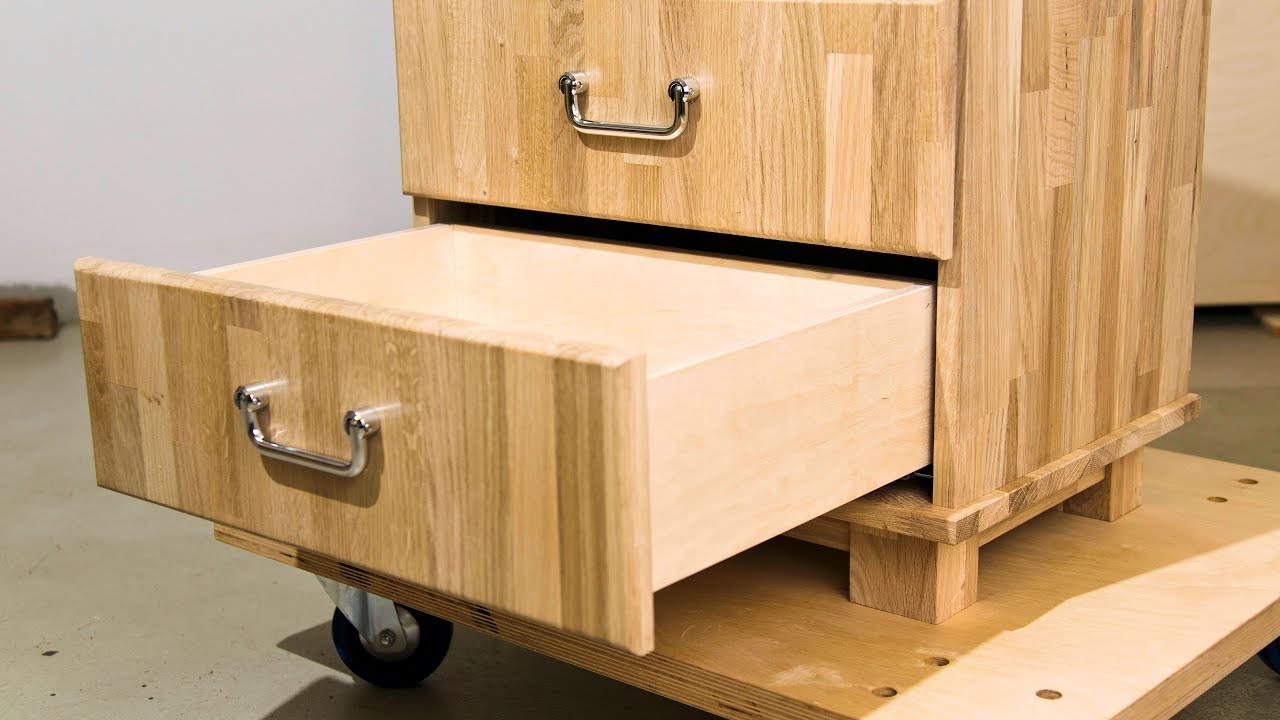 Schrank selber bauen mit Schublade Möbel selber bauen Schubladen auszug von Hettich quadro DIY Holz