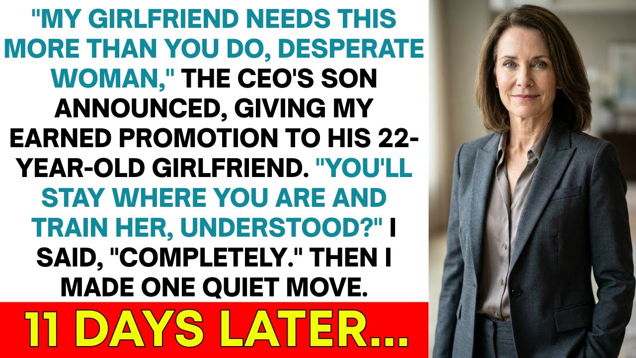 CEO's Son Gave My Promotion To His Girlfriend, I Thanked Him