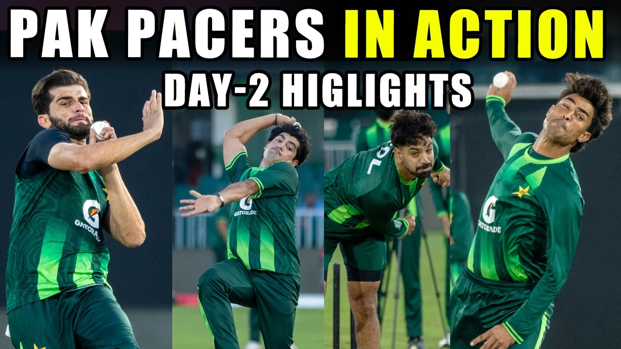 Shaheen, Naseem, Haris & Razaullah Intense Bowling Battle 💥 | Shaun Tait Masterclass at Pindi