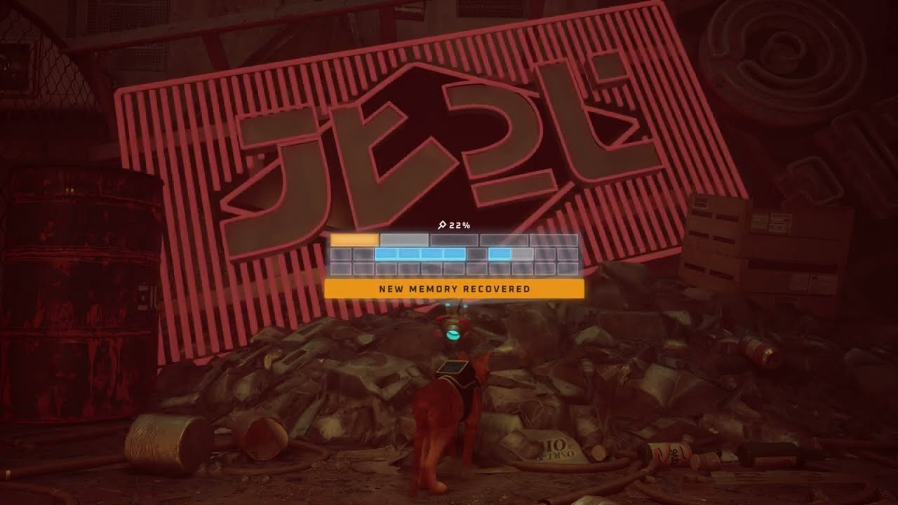 Stray - Chapter 5 Rooftops: Avoid & Escape The Zurk Swarm (Meow To Attract Zurk) Remember Neon Sign