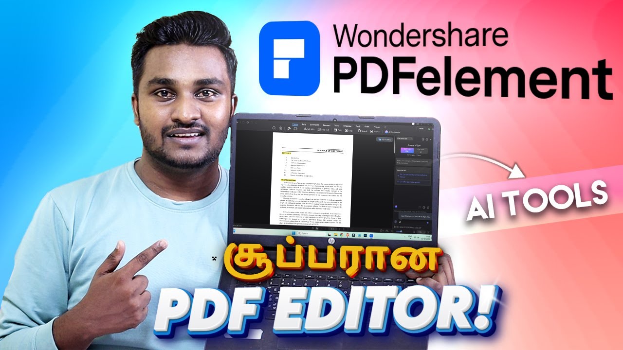 PDF Files Edit பண்ண சூப்பரான Software💥|Wondershare PDFelement!