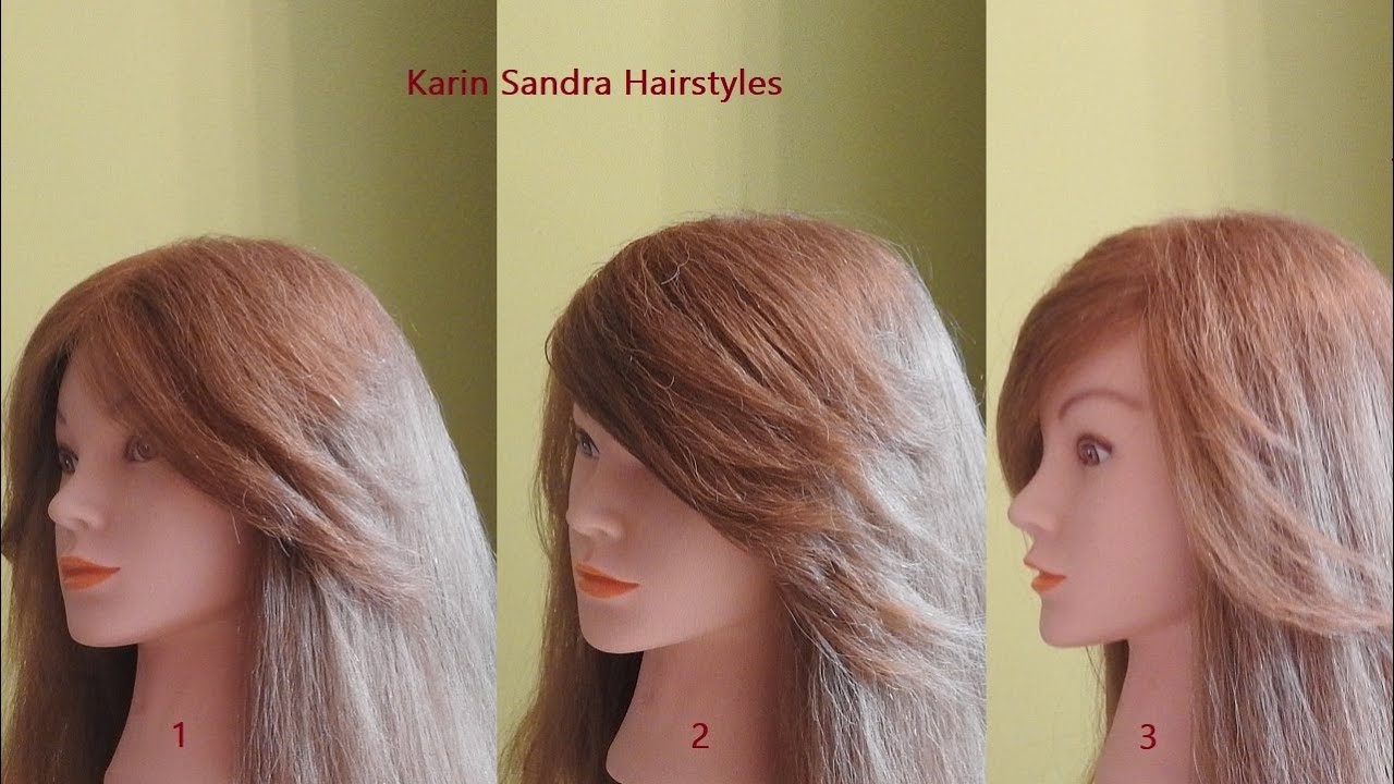 How to cut side swept Bangs at home | Side Bangs haircut step by step | Bangs haircut