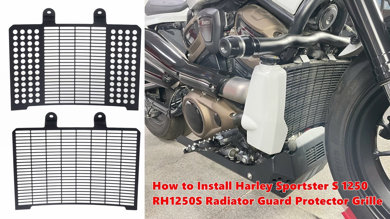 How to Install Harley Sportster S 1250 RH1250S Radiator Guard Protector Grille