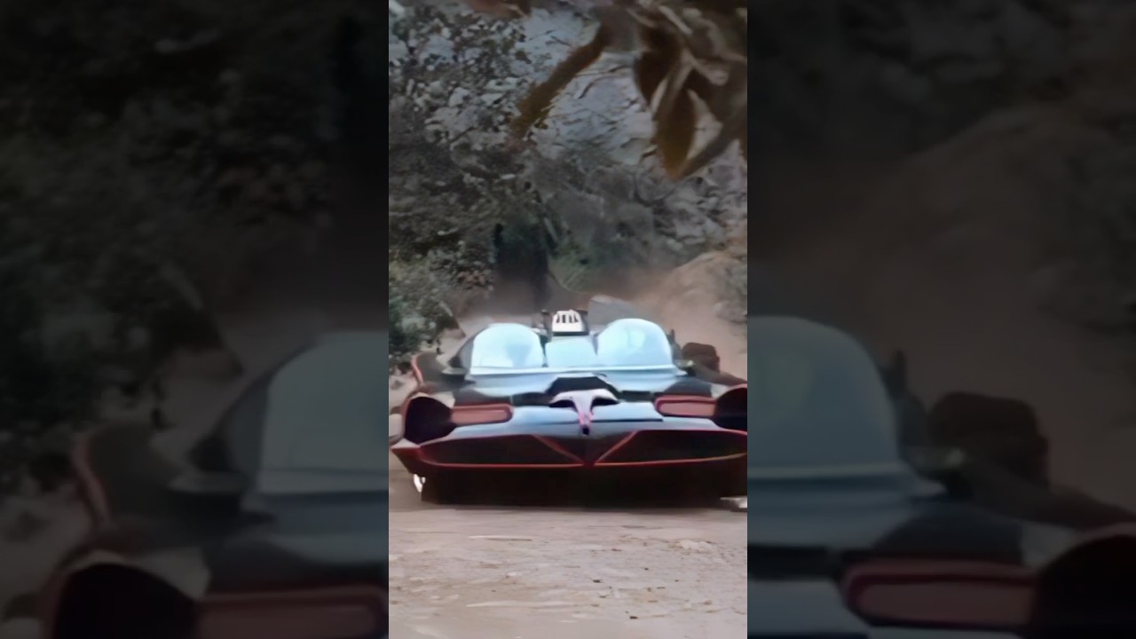 Batman & Robin jump in Batmobile | Batman TV series Easter egg (1966)