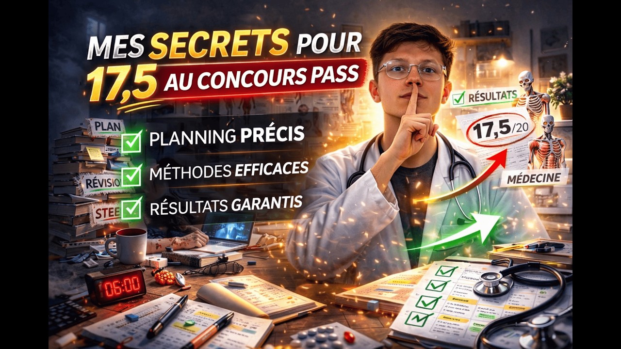 Mon PLANNING SECRET qui m’a mené à 17,5 en PASS (à suivre jusqu’au concours) 🤫