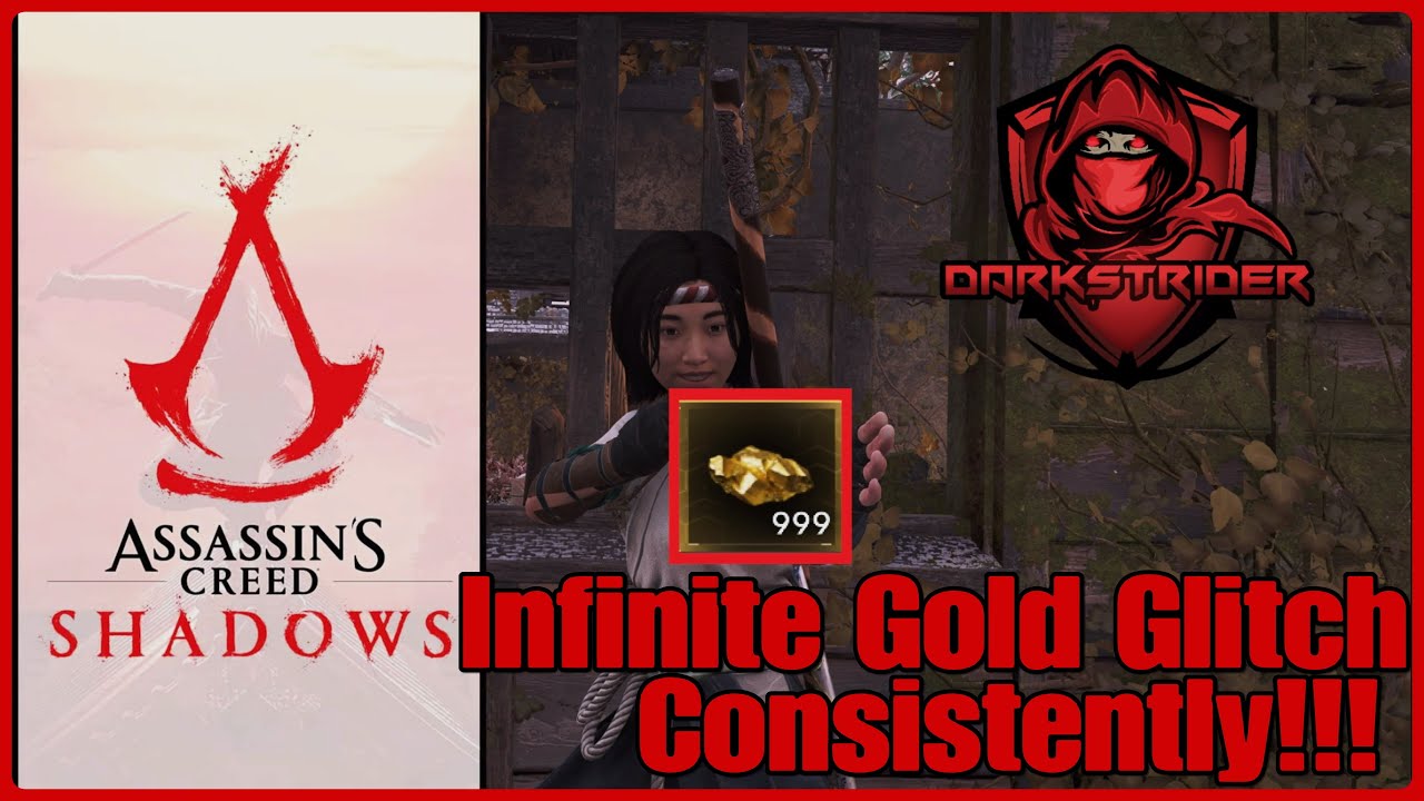 Assassin's Creed Shadows- Infinite Gold Glitch Consistently!!!
