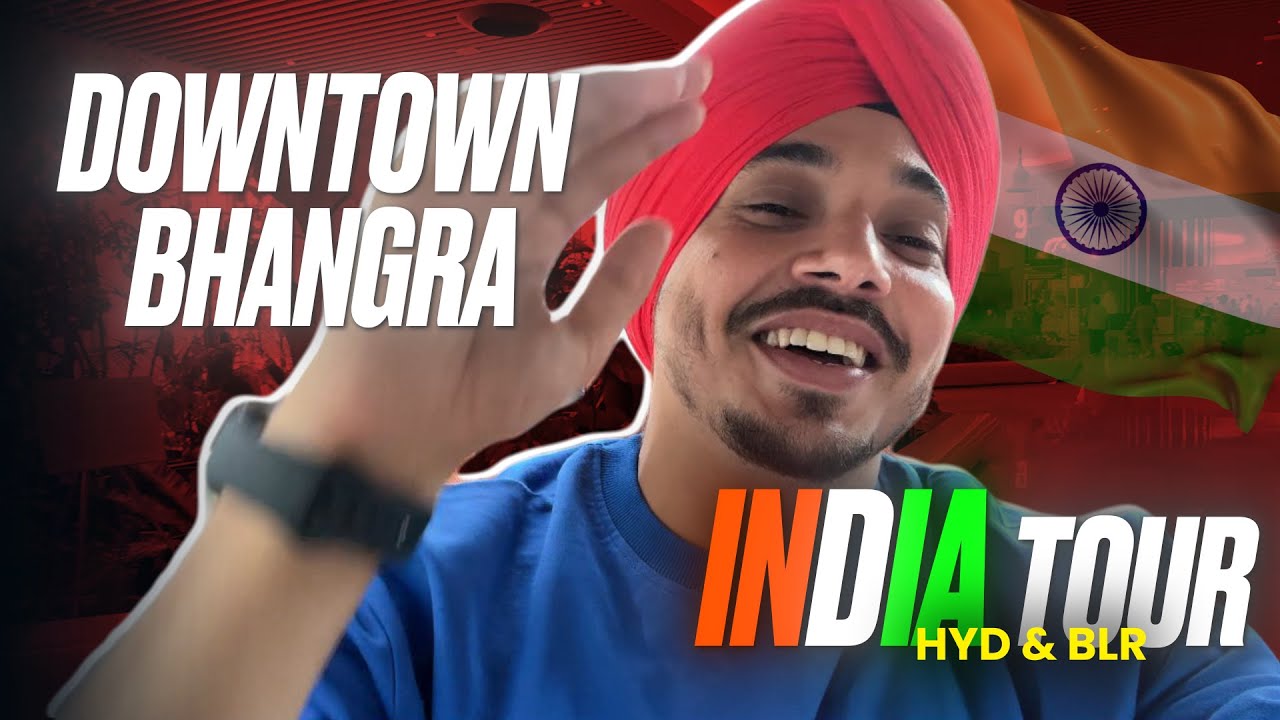 INDIA 🇮🇳 TOUR | DOWNTOWN BHANGRA | BALWINDER SINGH | VLOG | Dance WORKSHOPS | HYD BLR | Diljit