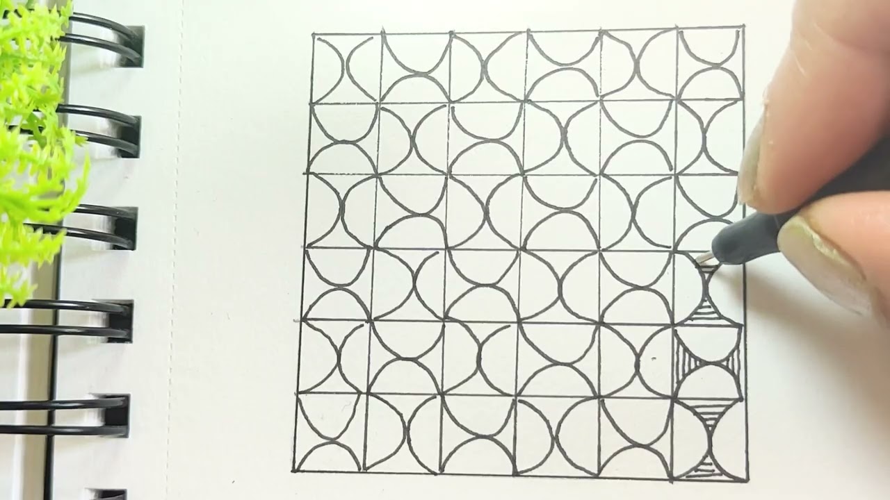 Let's Doodle!! simple and easy mandala doodle art for beginners 🩷🩷 Learn mandala with me 🌈🎨#doodle 