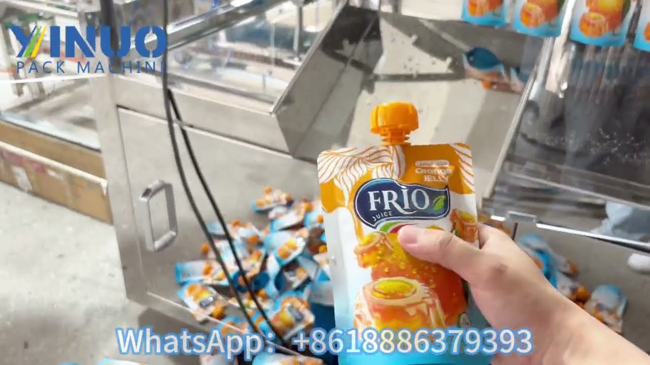 High-Speed 6-Head Pouch Filling & Sealing Machine for Fruit Juice & Puree