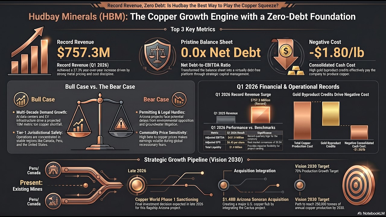 Hudbay Minerals (HBM): How a -$1.80 Cash Cost Turns Copper Mining Into a Cash Machine