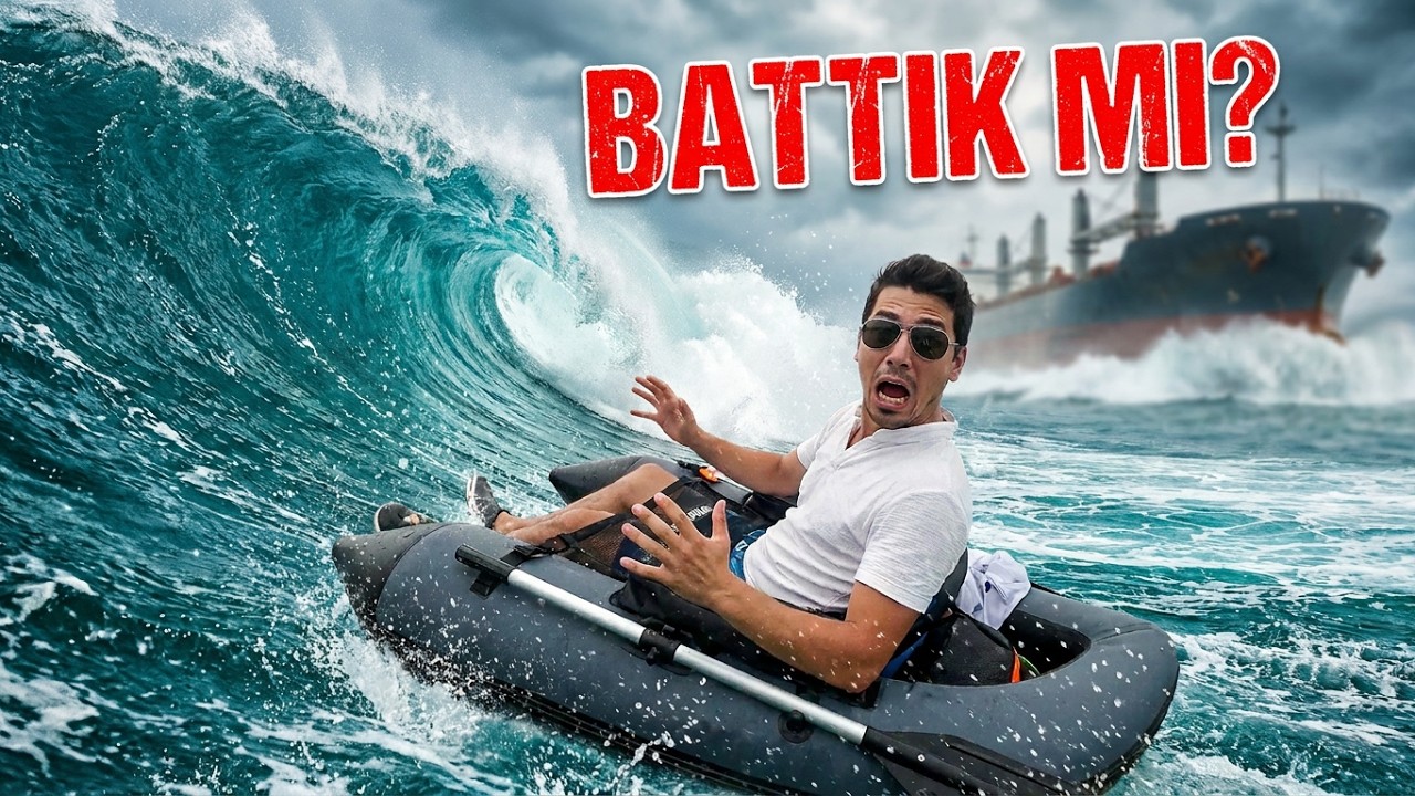 FIRTINADA BELLY BOAT İLE AÇIK DENİZ !?!