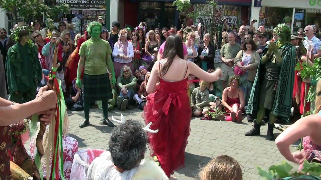 Glastonbury Beltane events and Procession Sat 30 April 2011 PART 1